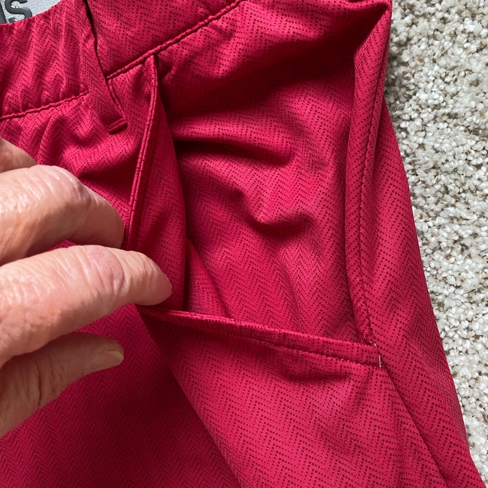 Men’s Adidas Cherry Red Golf Shorts - Picture 3 of 8